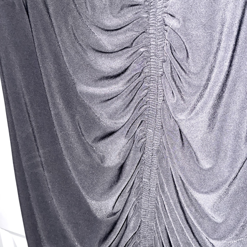 Express Black Ruched Wrap Dress - Picture 4 of 4